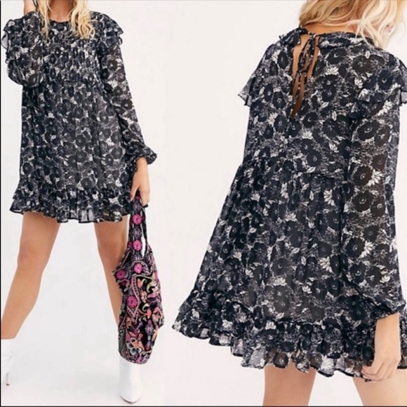 Free People These Dreams Mini Dress - Picture 1 of 5